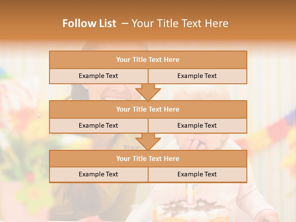 Mum Childcare Celebrate PowerPoint Template