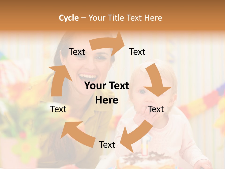 Mum Childcare Celebrate PowerPoint Template