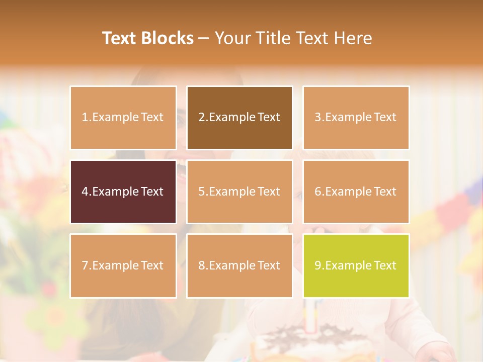 Mum Childcare Celebrate PowerPoint Template