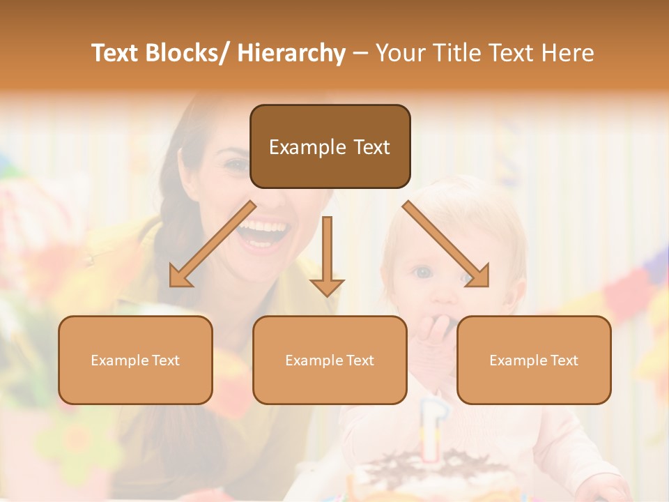Mum Childcare Celebrate PowerPoint Template