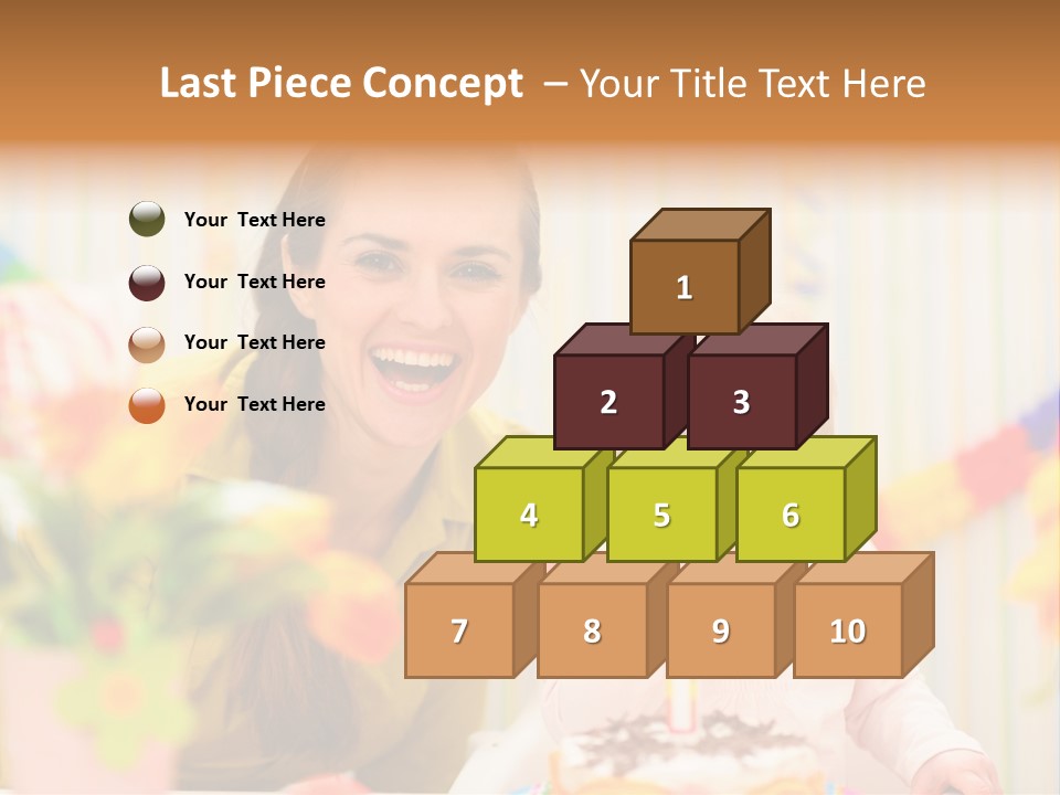 Mum Childcare Celebrate PowerPoint Template