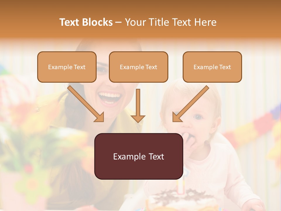 Mum Childcare Celebrate PowerPoint Template