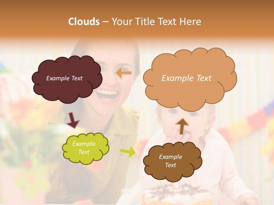 Mum Childcare Celebrate PowerPoint Template