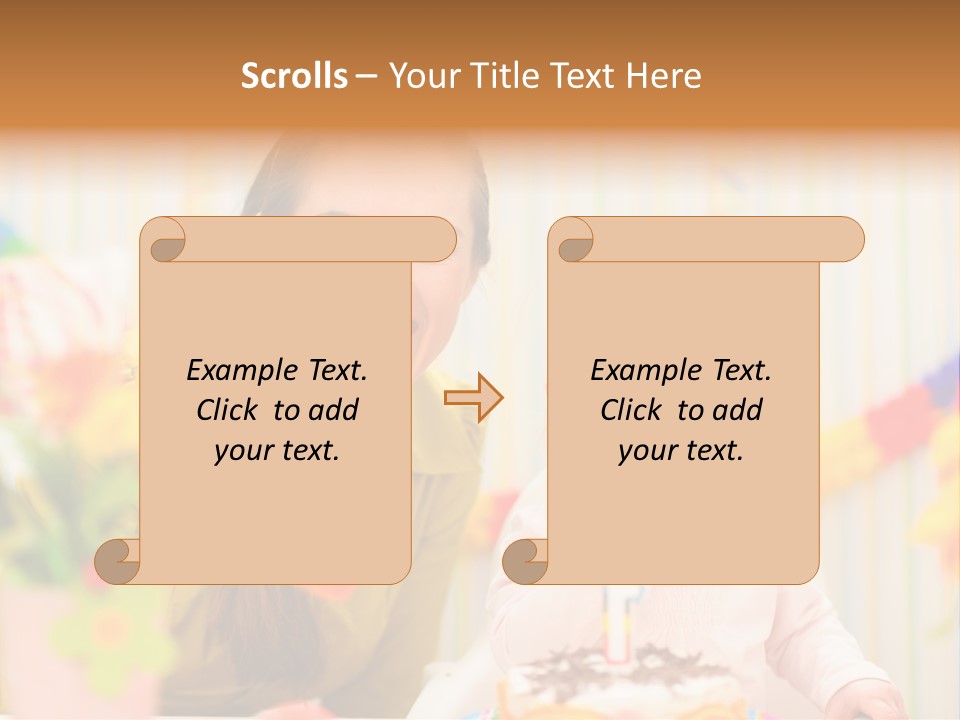 Mum Childcare Celebrate PowerPoint Template