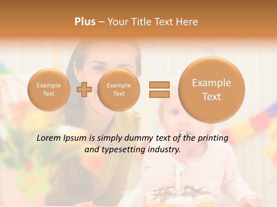 Mum Childcare Celebrate PowerPoint Template