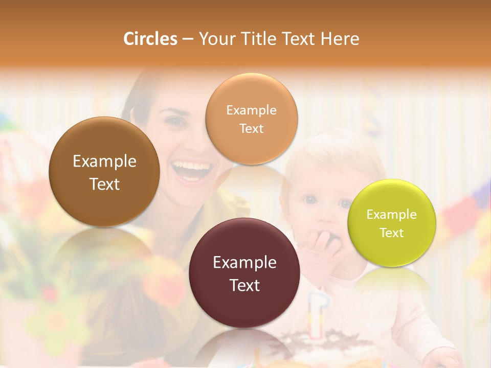 Mum Childcare Celebrate PowerPoint Template