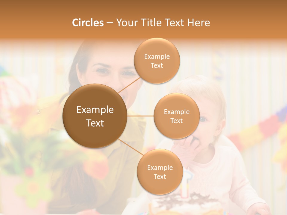 Mum Childcare Celebrate PowerPoint Template