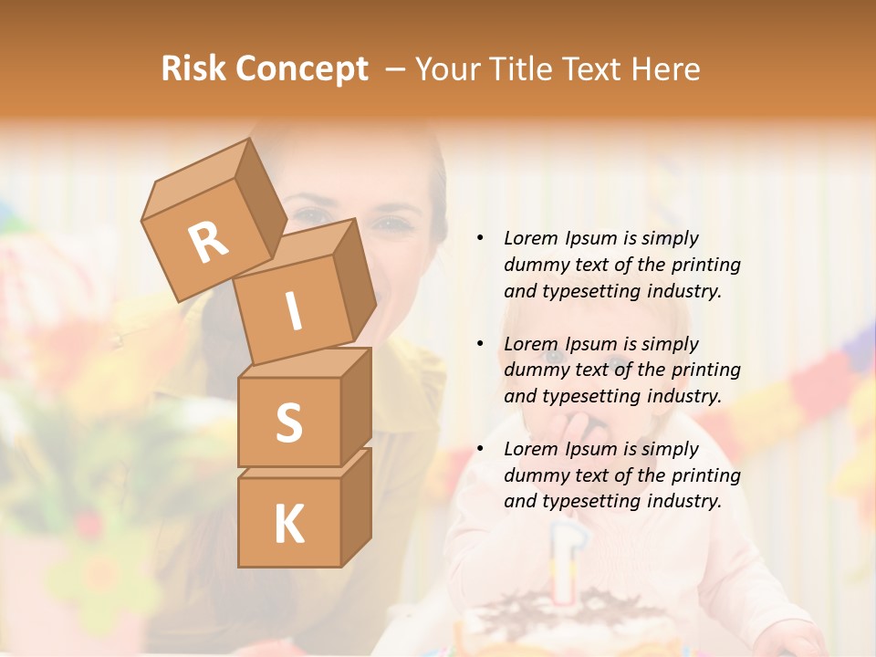 Mum Childcare Celebrate PowerPoint Template