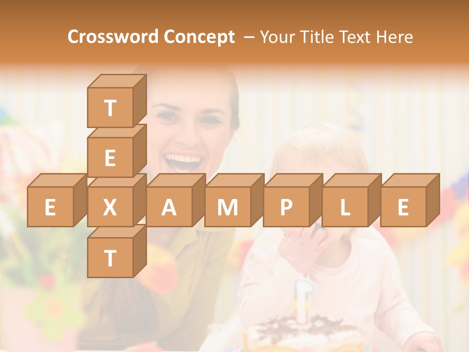 Mum Childcare Celebrate PowerPoint Template