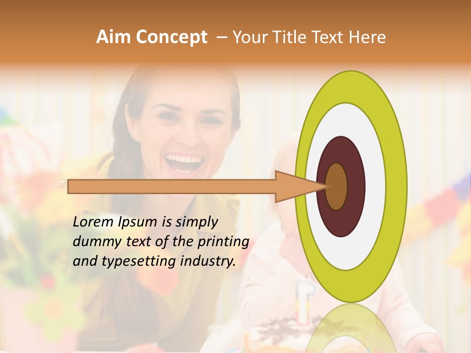 Mum Childcare Celebrate PowerPoint Template