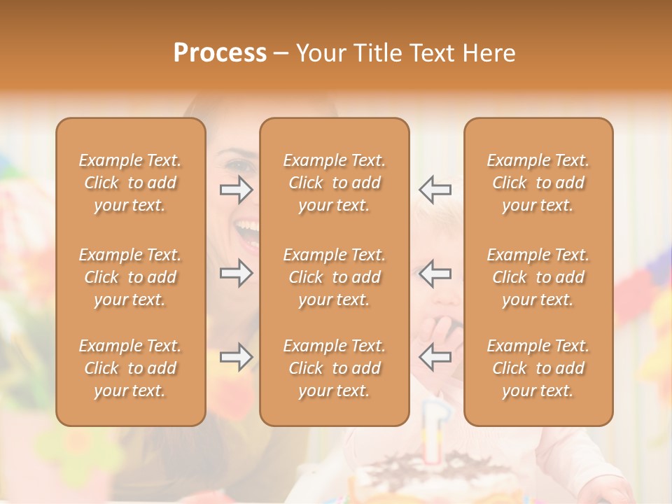 Mum Childcare Celebrate PowerPoint Template