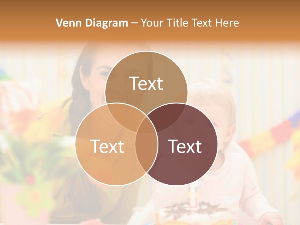 Mum Childcare Celebrate PowerPoint Template