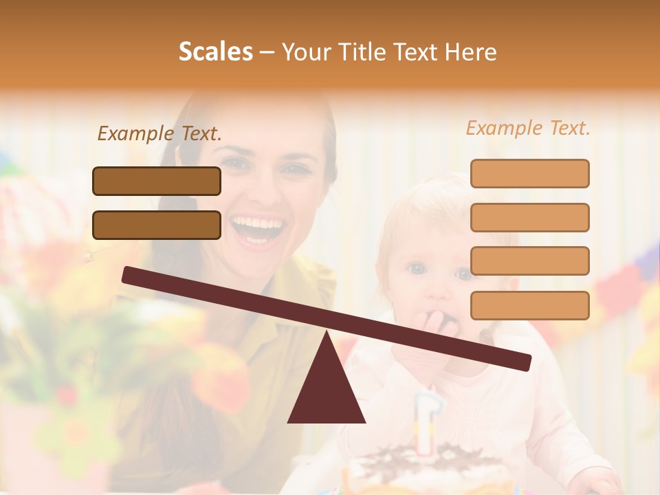 Mum Childcare Celebrate PowerPoint Template