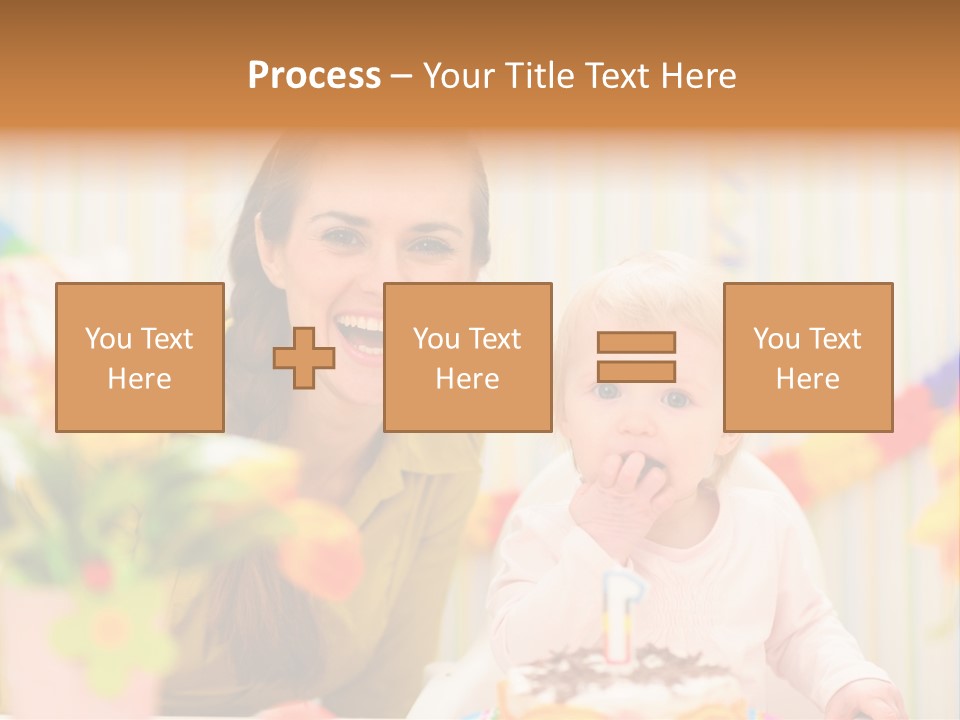 Mum Childcare Celebrate PowerPoint Template