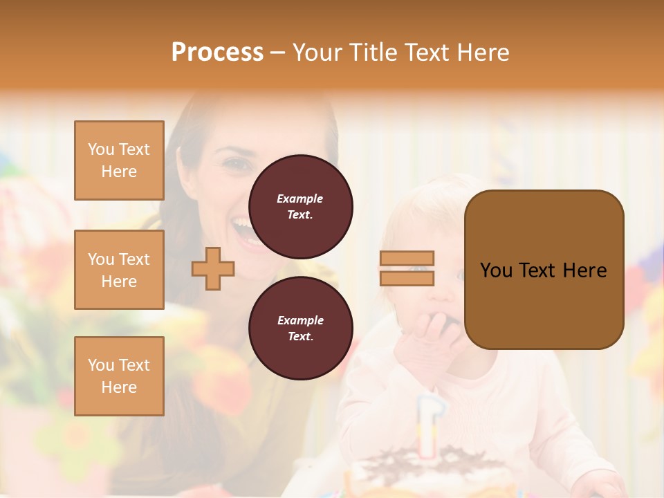 Mum Childcare Celebrate PowerPoint Template
