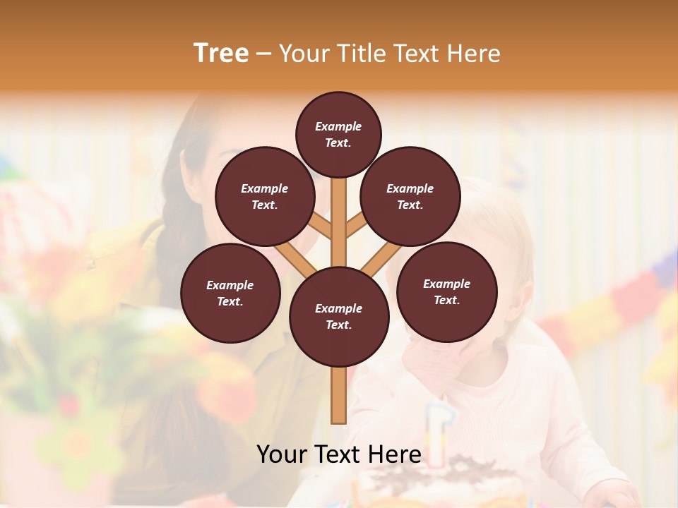 Mum Childcare Celebrate PowerPoint Template