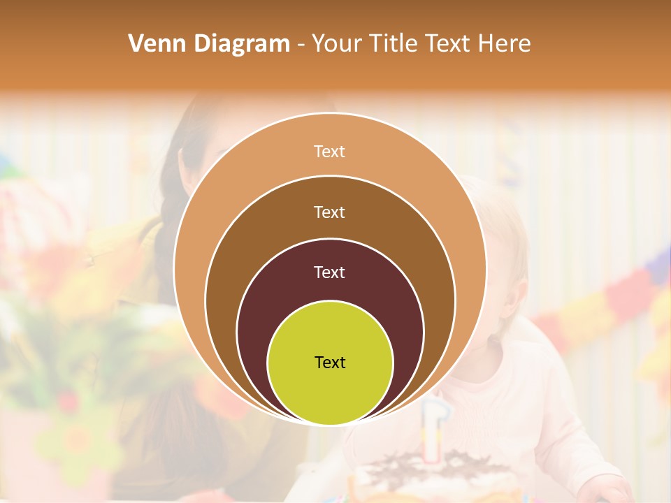 Mum Childcare Celebrate PowerPoint Template