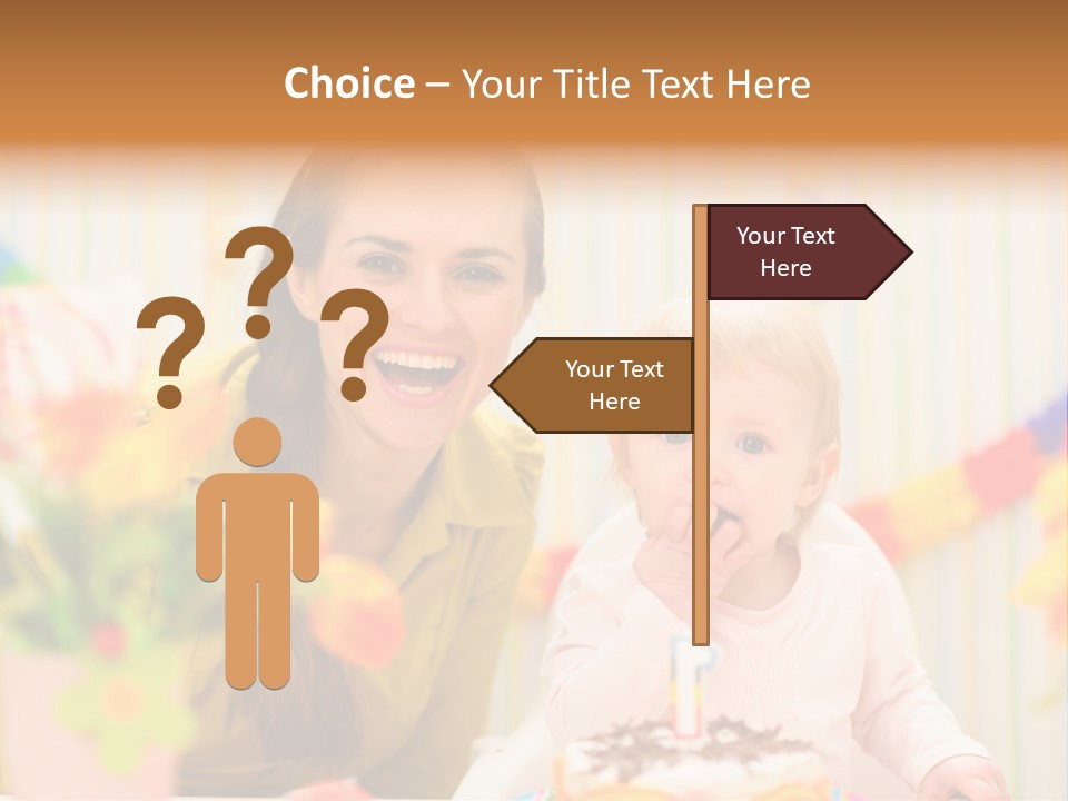 Mum Childcare Celebrate PowerPoint Template