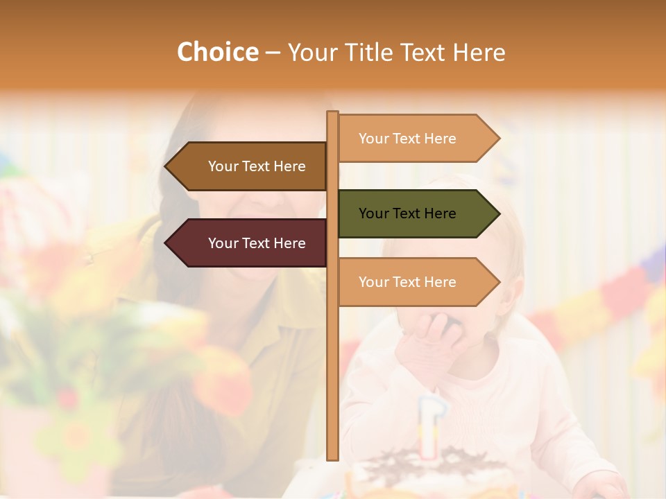 Mum Childcare Celebrate PowerPoint Template