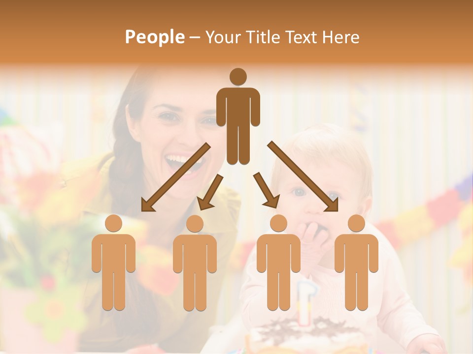 Mum Childcare Celebrate PowerPoint Template