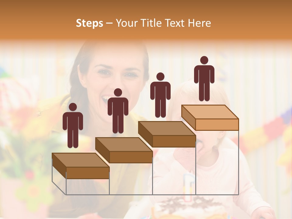 Mum Childcare Celebrate PowerPoint Template