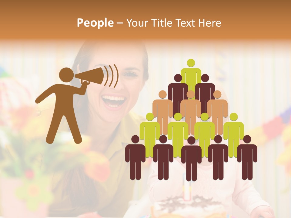 Mum Childcare Celebrate PowerPoint Template