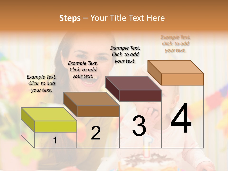 Mum Childcare Celebrate PowerPoint Template