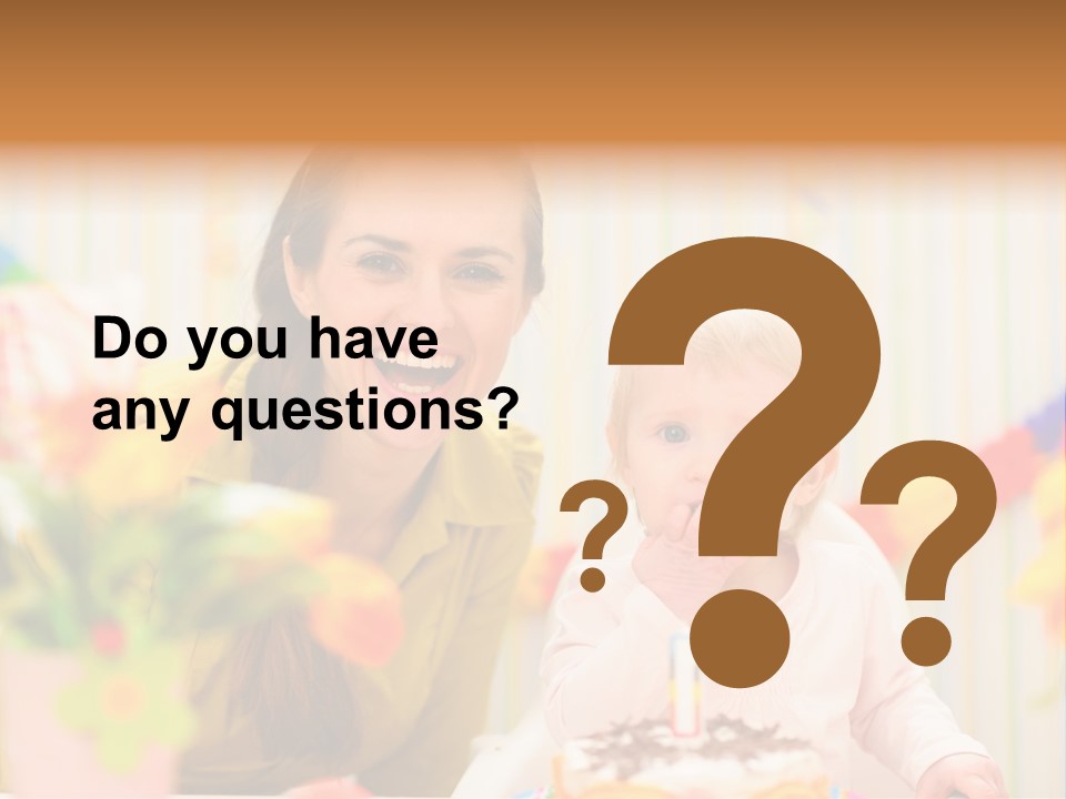 Mum Childcare Celebrate PowerPoint Template