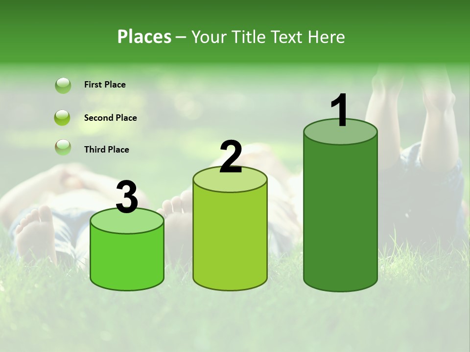 Boy Background Park PowerPoint Template