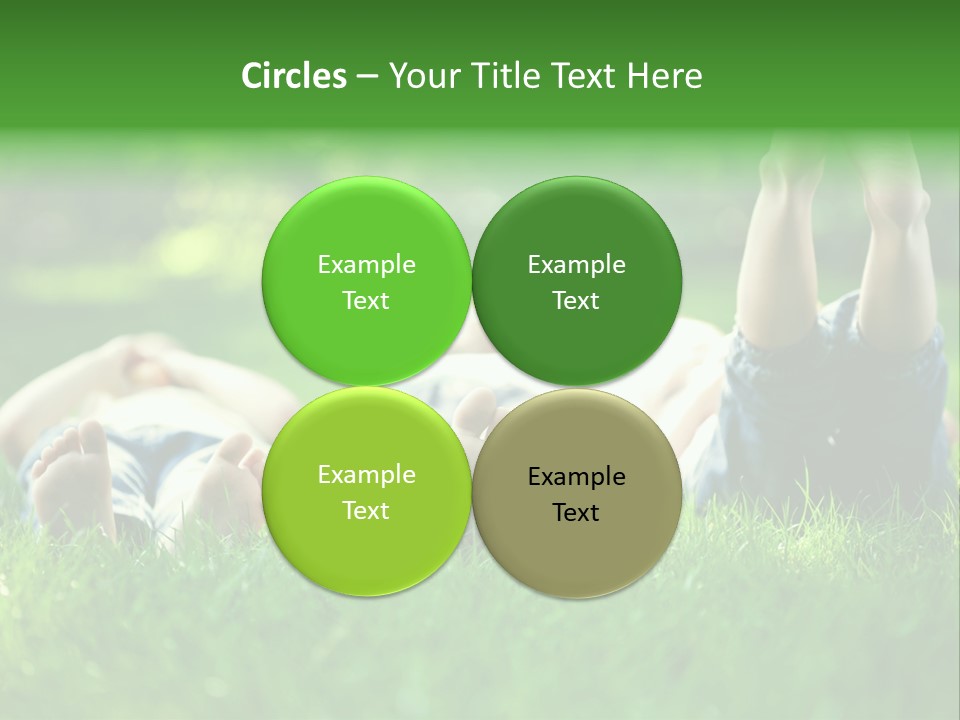 Boy Background Park PowerPoint Template