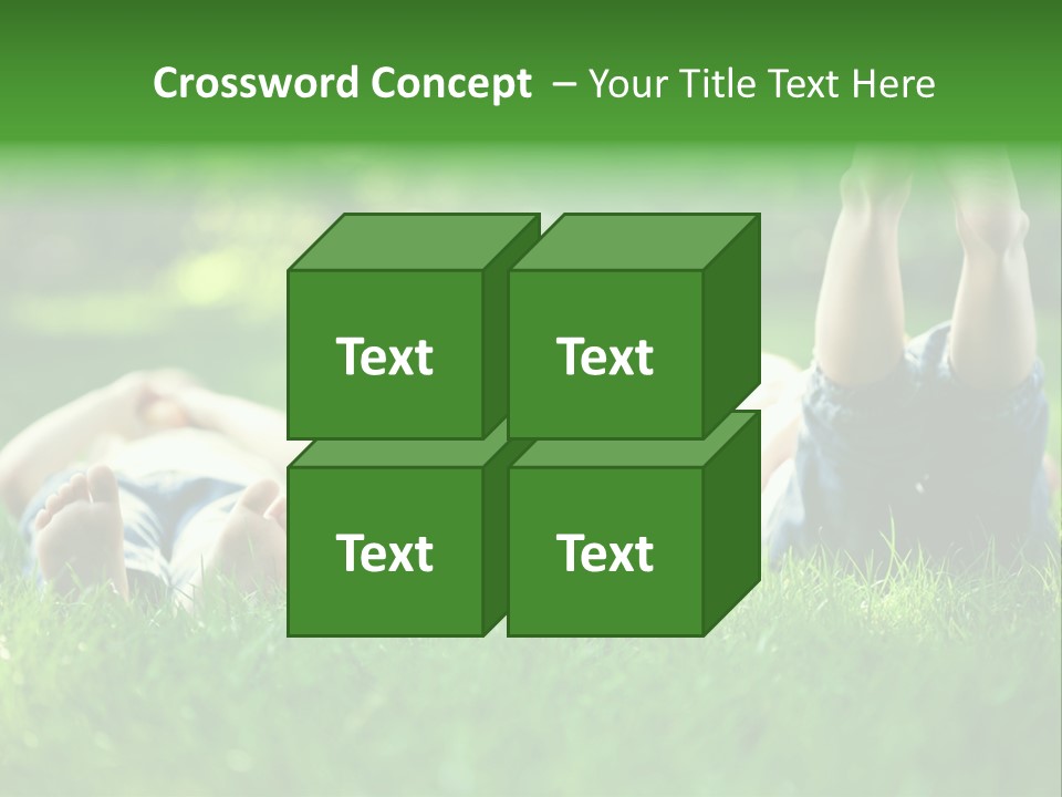 Boy Background Park PowerPoint Template