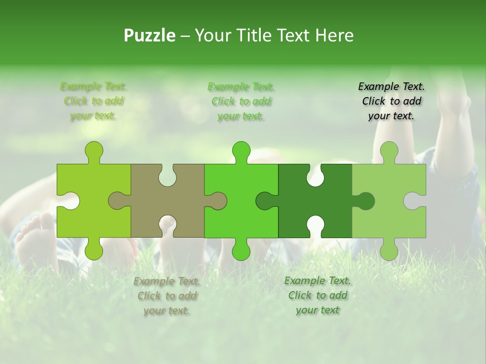 Boy Background Park PowerPoint Template