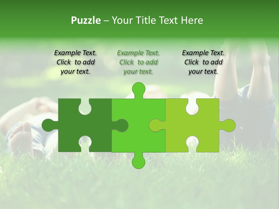 Boy Background Park PowerPoint Template