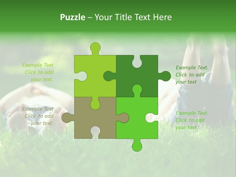 Boy Background Park PowerPoint Template