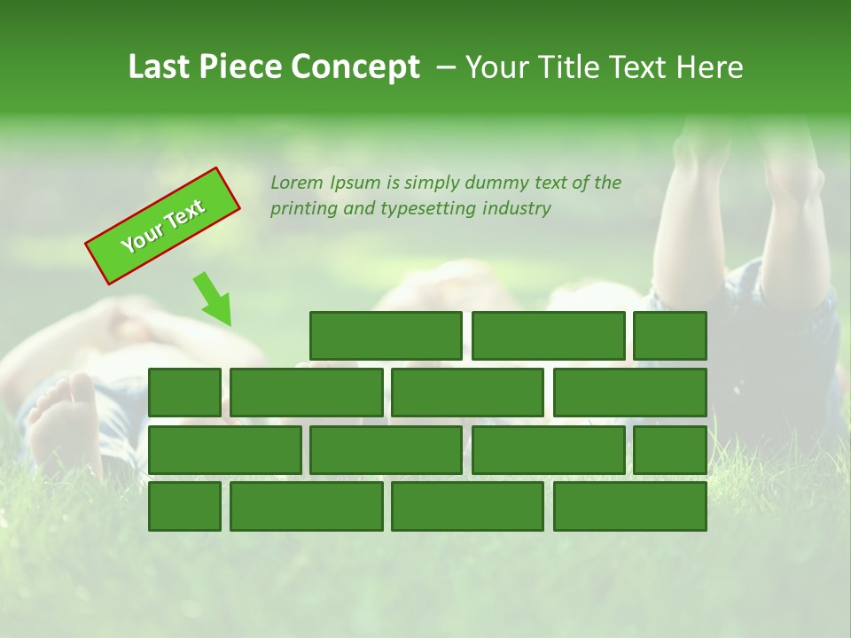 Boy Background Park PowerPoint Template