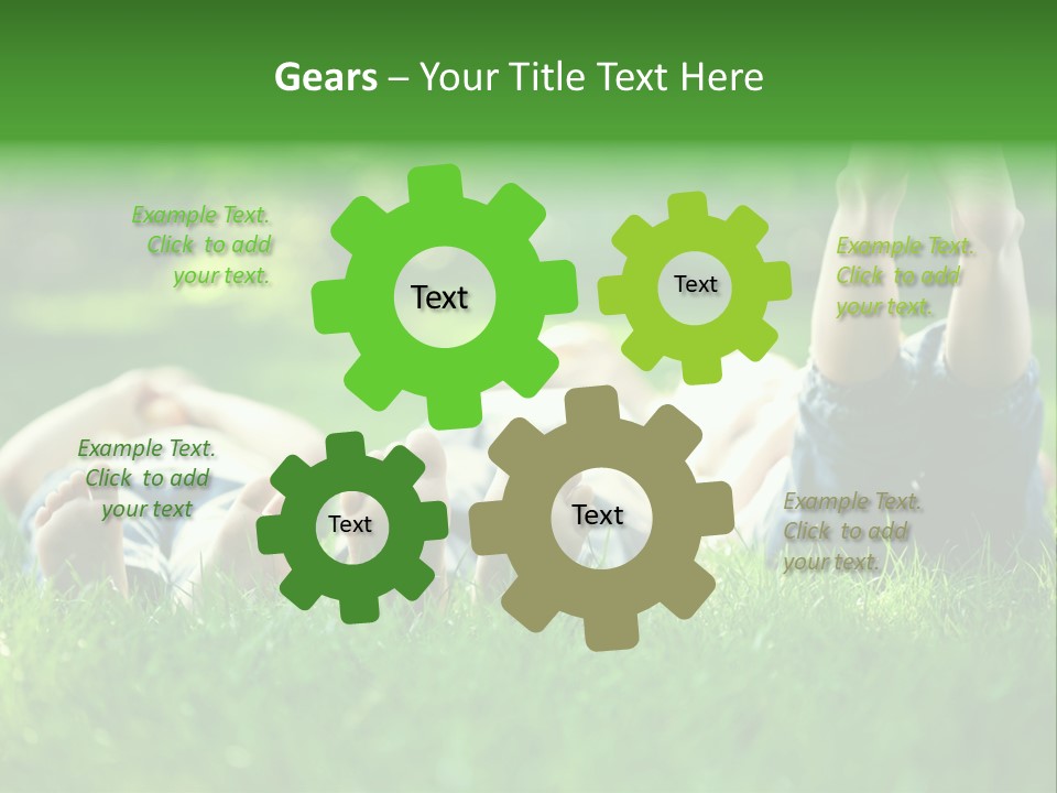 Boy Background Park PowerPoint Template