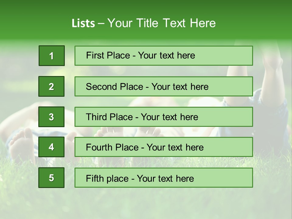 Boy Background Park PowerPoint Template