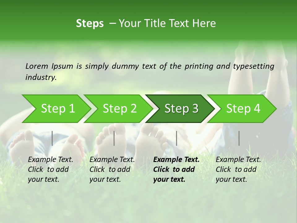 Boy Background Park PowerPoint Template