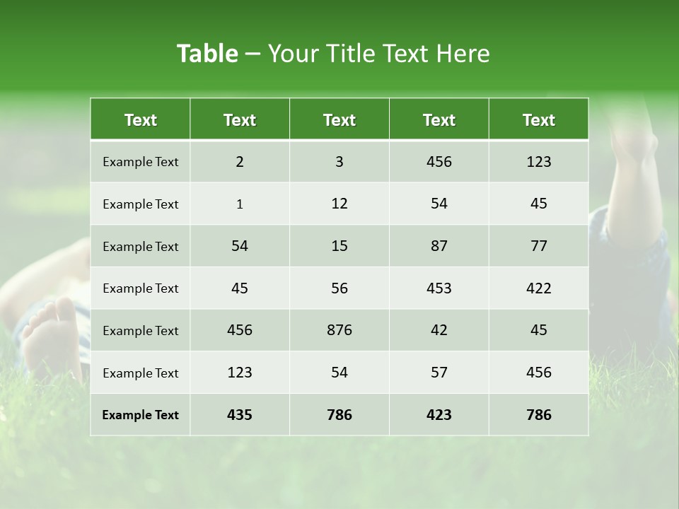 Boy Background Park PowerPoint Template