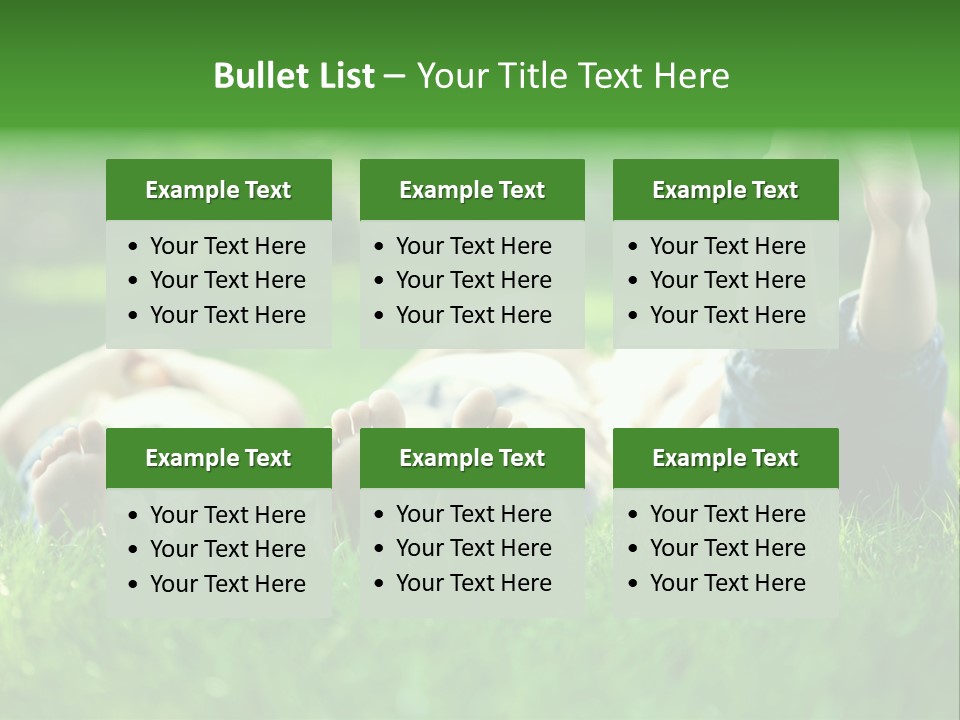 Boy Background Park PowerPoint Template