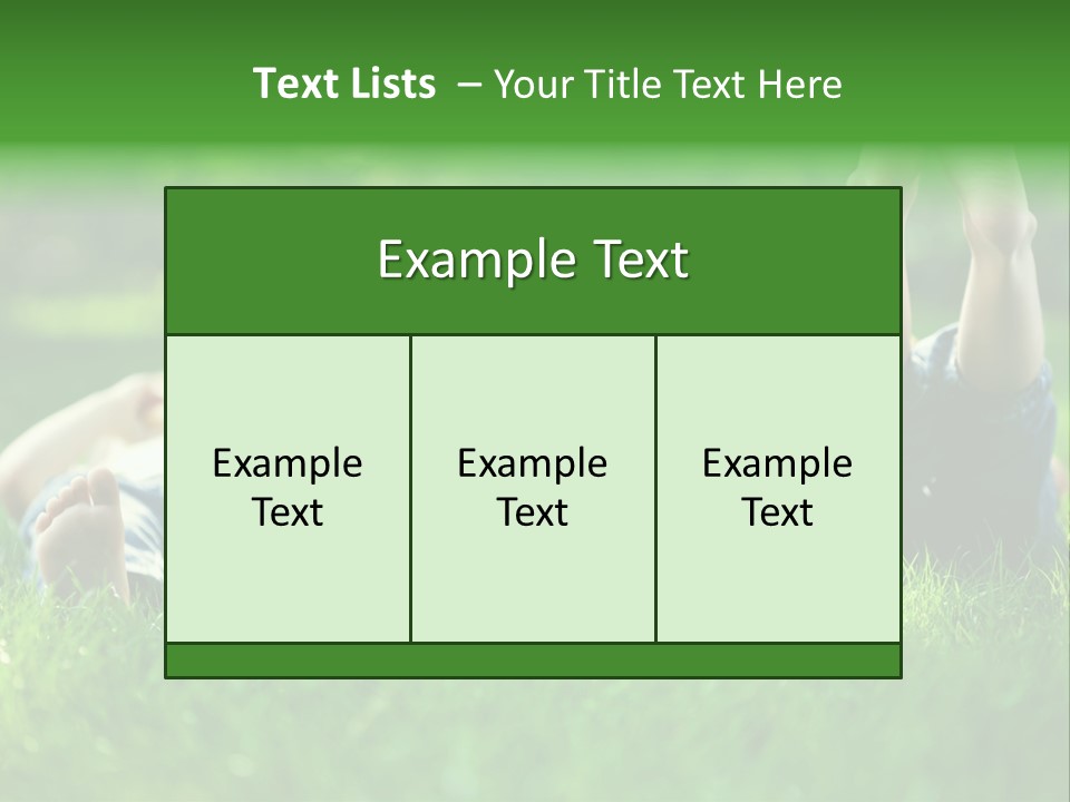 Boy Background Park PowerPoint Template