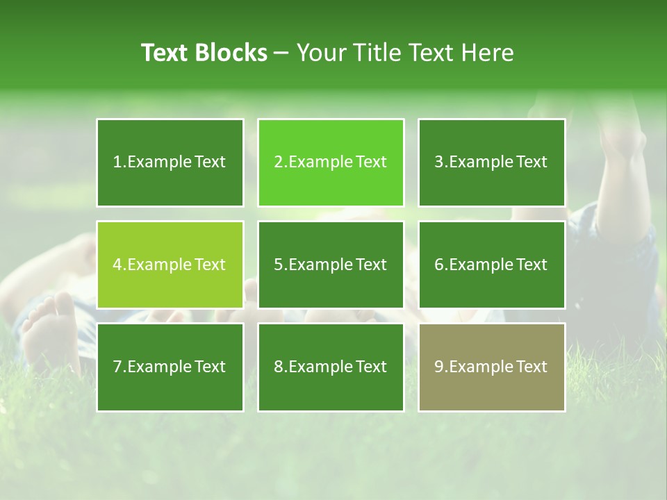 Boy Background Park PowerPoint Template