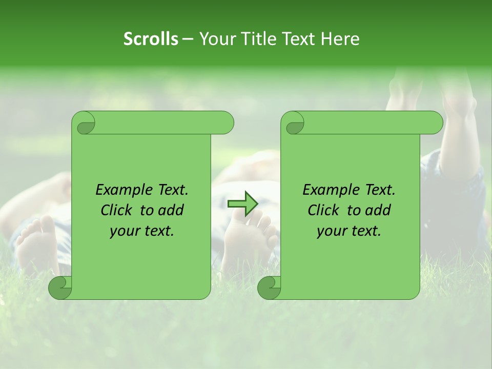 Boy Background Park PowerPoint Template