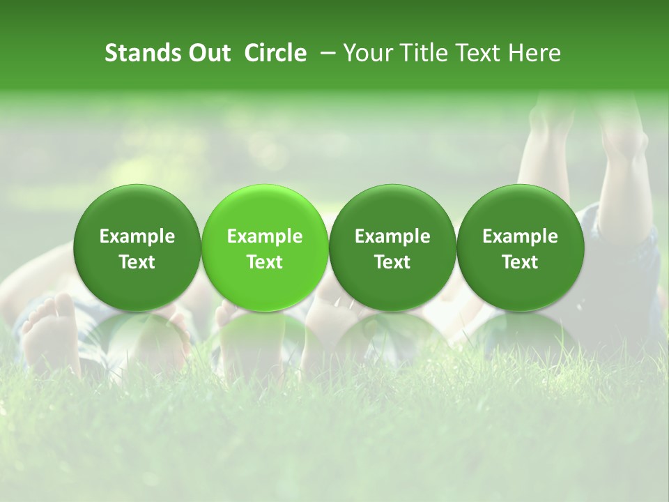 Boy Background Park PowerPoint Template
