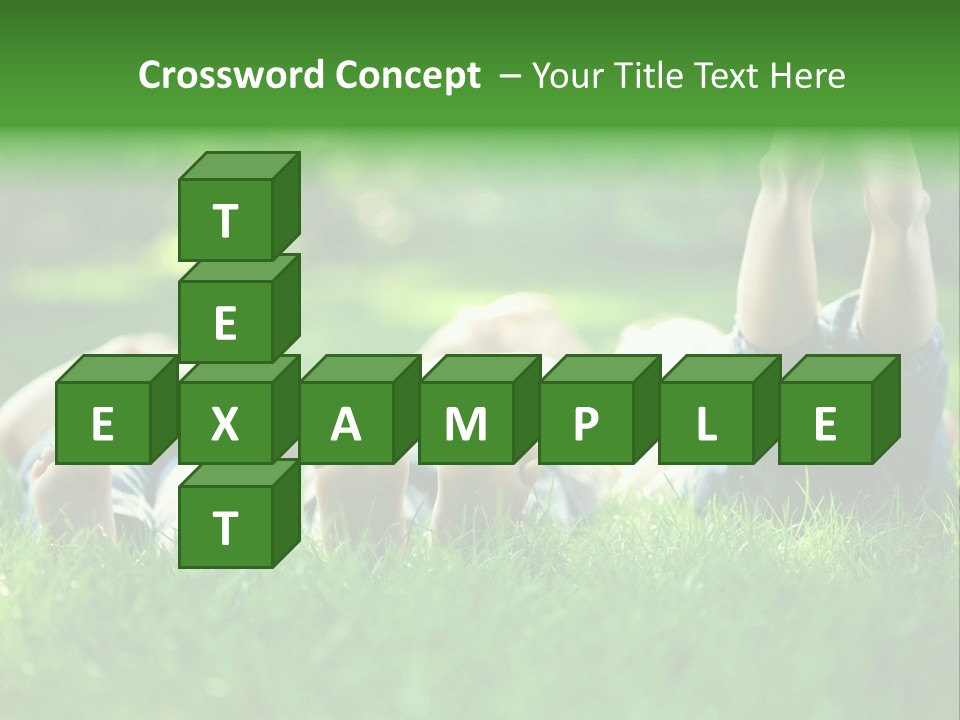 Boy Background Park PowerPoint Template