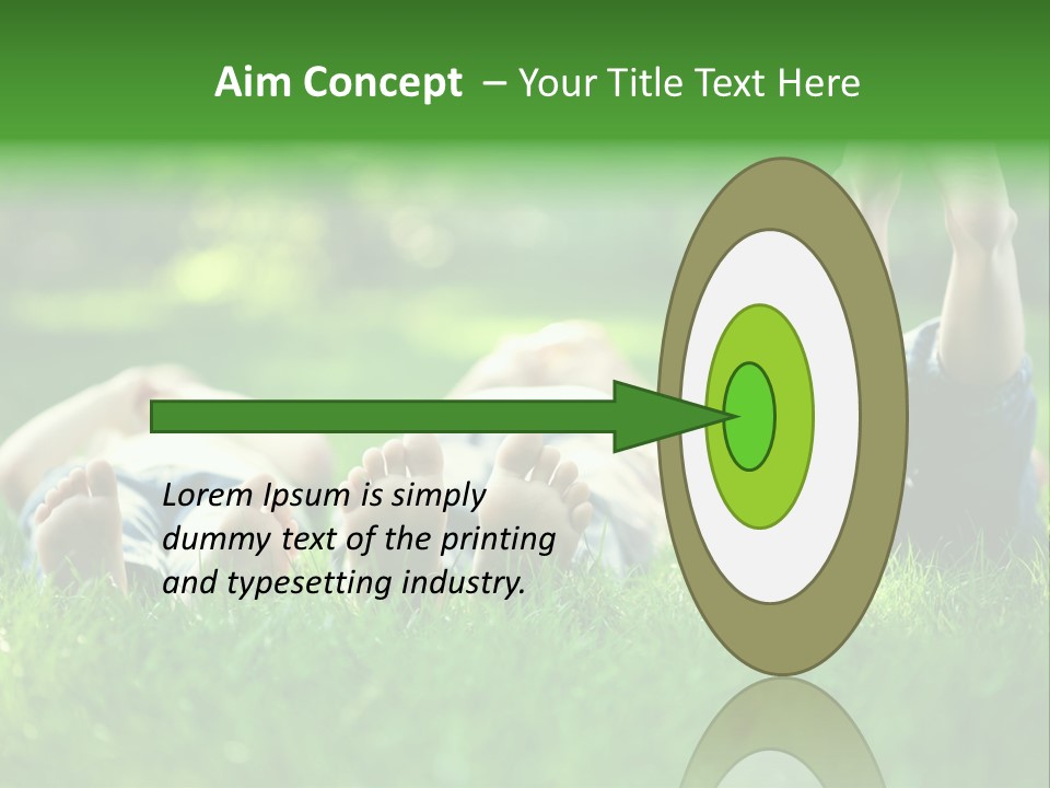 Boy Background Park PowerPoint Template