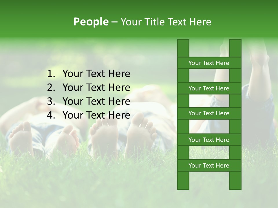 Boy Background Park PowerPoint Template