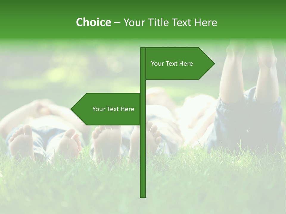 Boy Background Park PowerPoint Template