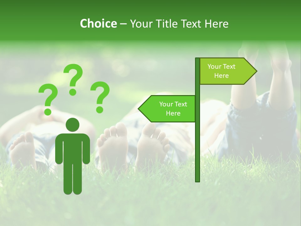 Boy Background Park PowerPoint Template