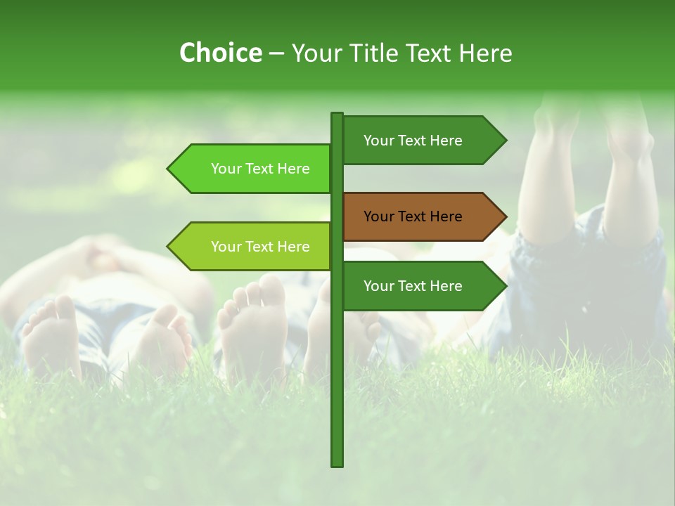 Boy Background Park PowerPoint Template